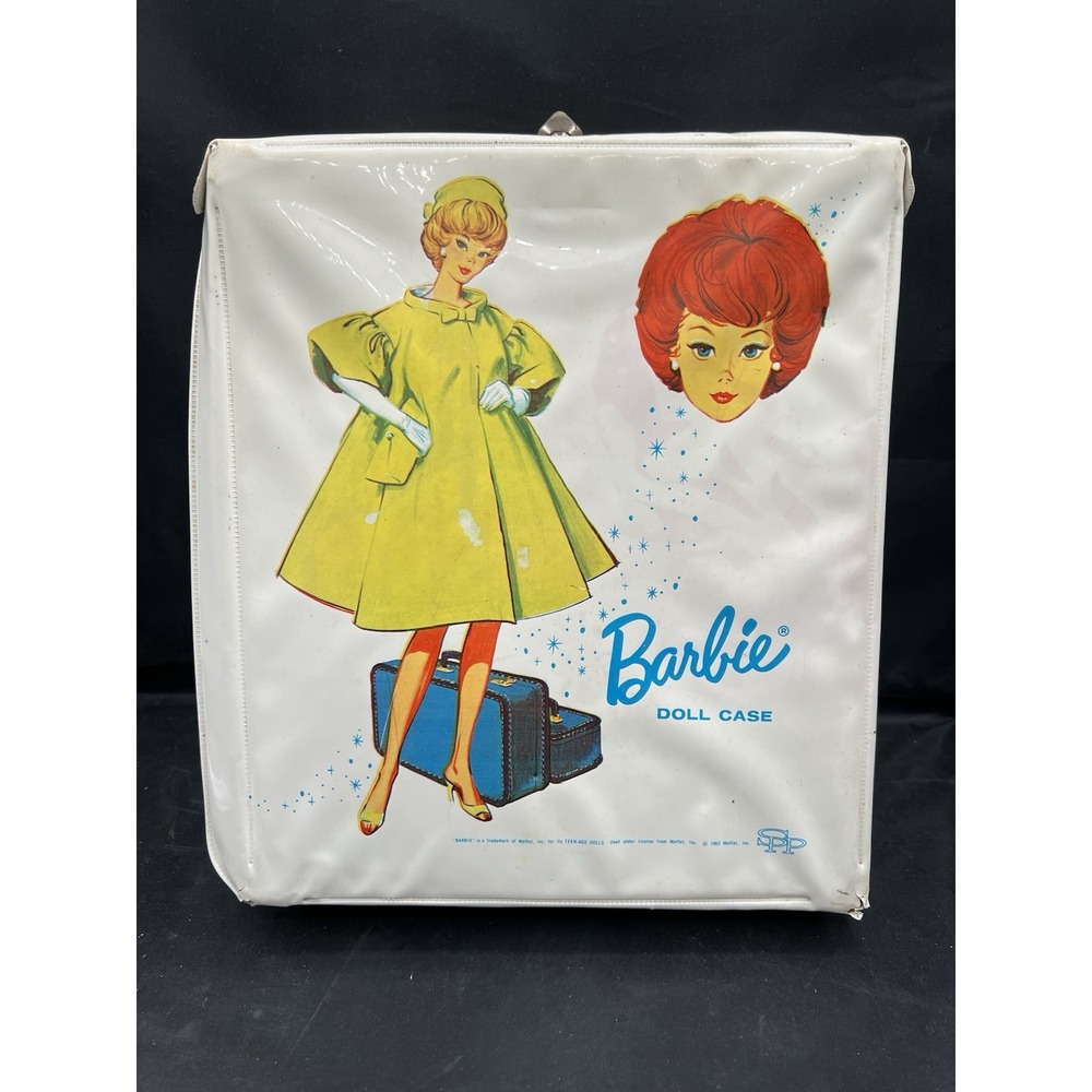 1963 Barbie Doll Carrying Case White Mattel Vintage